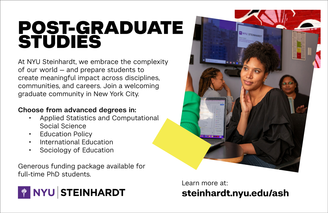 NYU Steinhardt Post-graduate Studies